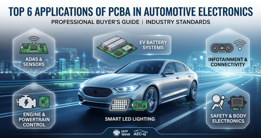 Top 6 Anwendungen von PCBA in der Fahrzeugelektronik