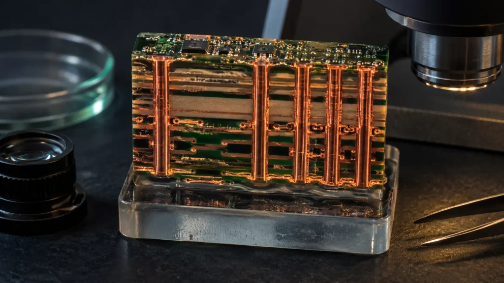 تحليل المقاطع المجهرية في تصنيع PCB: ما الذي يثبته المقطع وما لا يثبته